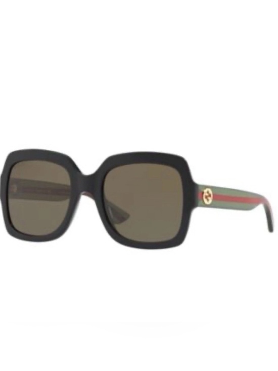 Gucci Accessories - Gucci Sunglasses GG0036SN Brown Lenses Green Red Interlocking G’s Frames NWOT